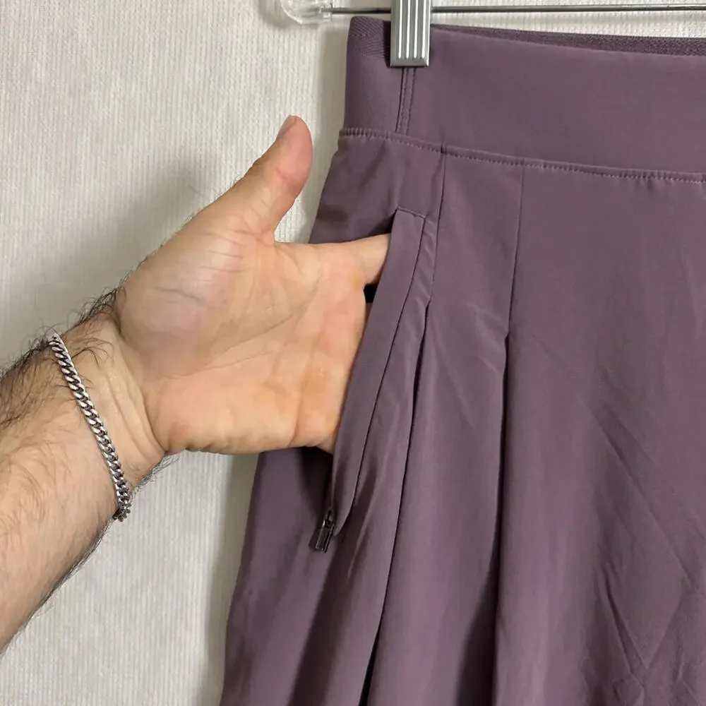 Athleta Purple Wide-Leg Track Pants - Picture 6 of 13